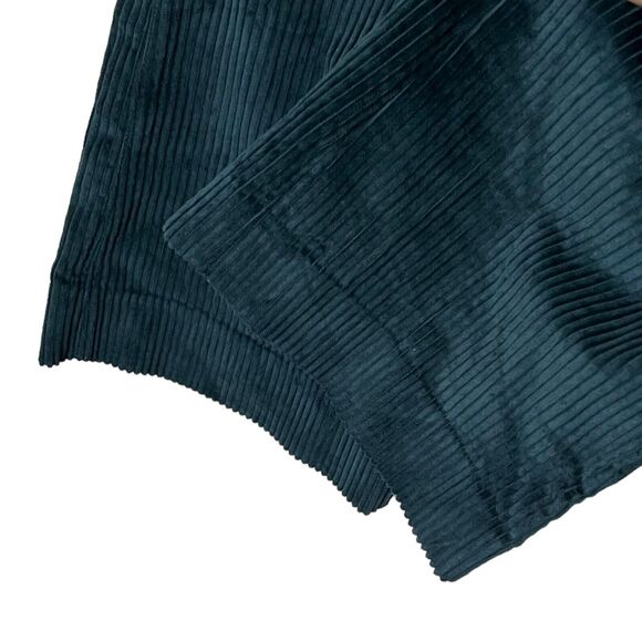 Aritzia Babaton Albers Pants Women’s Size 4 Dark Green Corduroy Kick Flare Crop - Picture 8 of 12